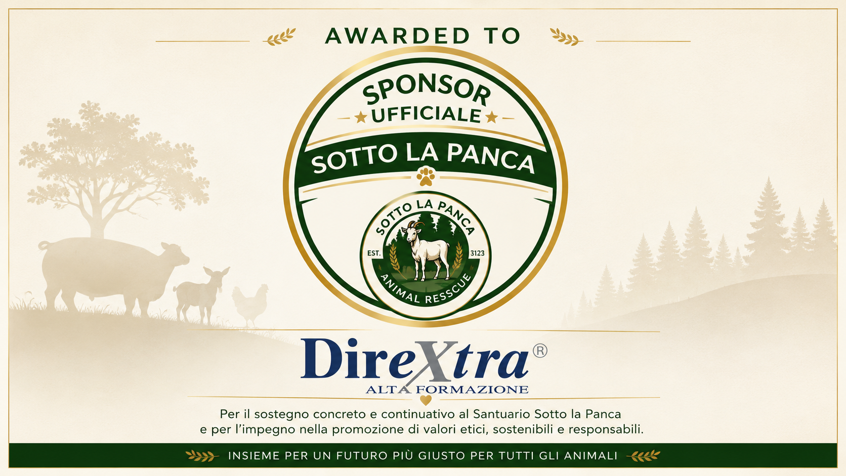 Dirextra Announces Official Support for Sotto la Panca ODV