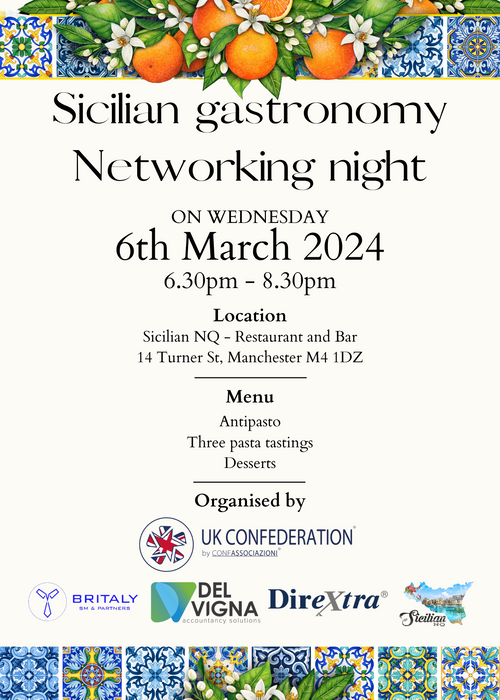 Sicilian Gastronomy & Networking night